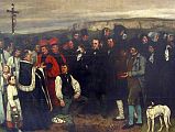 Paris Musee D'Orsay Gustave Courbet 1850 A Burial at Ornans 